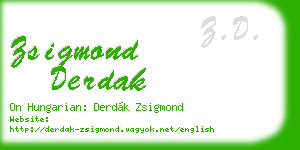 zsigmond derdak business card